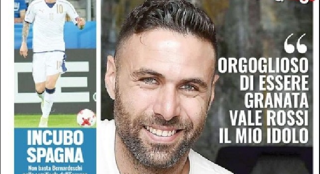 Prima Pagina TuttoSport: Mani Toro, Sirigu: 'Orgoglioso di essere granata, Vale Rossi il mio idolo' [FOTO]