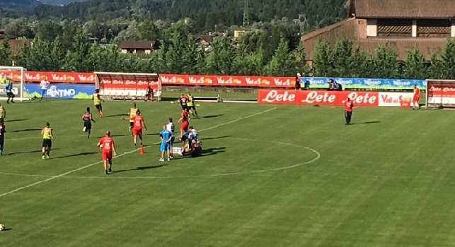 Tonelli a terra in campo a Dimaro