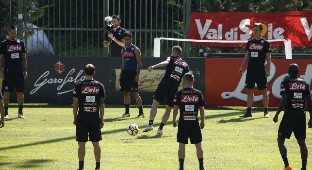 Dimaro giorno 9, report Ssc Napoli seduta mattutina: Gruppo diviso: allenamento tattico e aerobico
