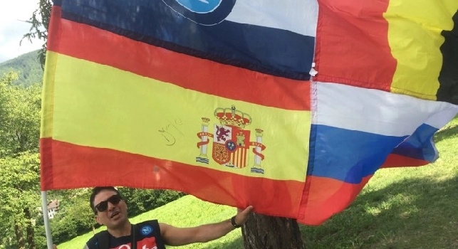 Raul me la firmi?: la promessa di Albiol al tifoso del 'bandierone' di Dimaro [FOTO CN24]