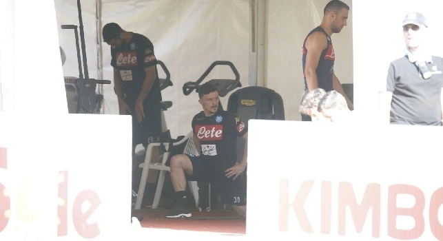 Mario Rui subito in palestra per i primi esercizi atletici [FOTOGALLERY CN24]