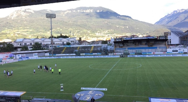 SSC Napoli - Carpi allo stadio Briamasco di Trento