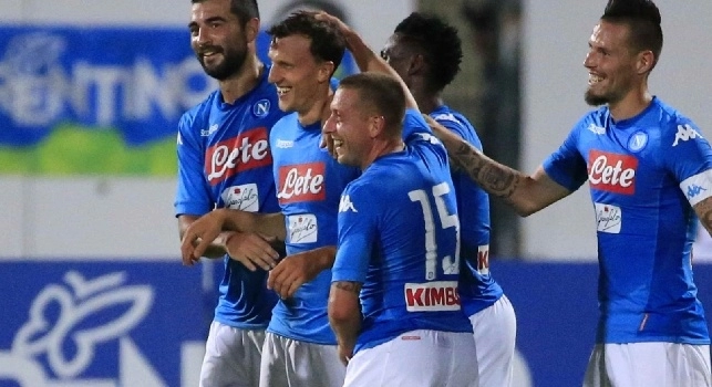 Trento-Napoli, le pagelle: Milik <i>rovesciato</i>, Ounas conquista! Chiriches <i>da urlo</i>, Giaccherini e Diawara fisicamente ok