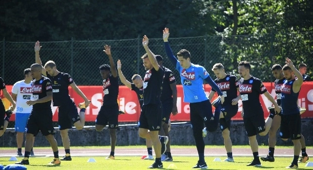 Gli azzurri in campo sul Comunale di Carciato
