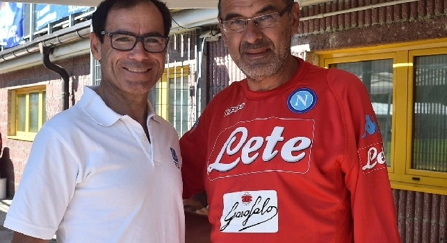 Sarri incontra Cassani, il racconto a CN24: Vederlo allenare &egrave; come andare all'universit&agrave;! Insigne scalatore, Hamsik sprinter. Ero al San Paolo col Real, sulla griglia scudetto... [VIDEO]