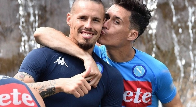 Hamsik con Callejon