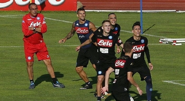 Dimaro, il Napoli si allena nella seduta pomeridiana