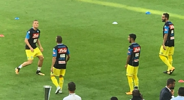 Il Napoli scende in campo all'Allianz Arena, sar&agrave; gialla la maglia del debutto all'Audi Cup [VIDEO CN24]