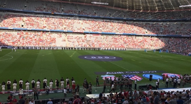 Napoli-Atletico Madrid, Allianz Arena quasi piena: l'annuncio delle formazioni [VIDEO CN24]