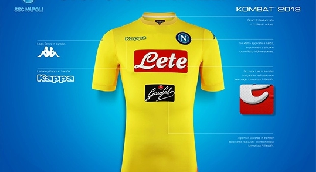 Nuova seconda maglia del Napoli 2017/18
