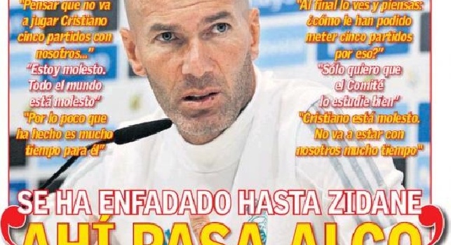 As sul caso Ronaldo e le parole di Zidane