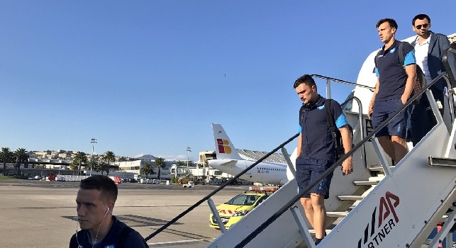 CN24 - Dopo il 2-0 ai francesi, un'altra notte in Costa Azzurra: il Napoli lascerà domani Nizza in aereo