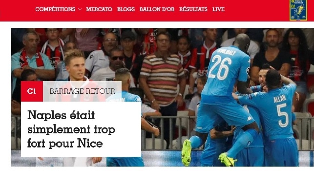 La resa di France Football: Il Napoli era semplicemente troppo forte [FOTO]
