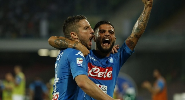 Numeri pazzeschi per l'attacco del Napoli: 53 gol in 25 partite, terzo posto nella storia degli azzurri