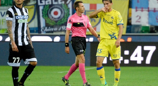 Roberto Inglese, attaccante del Napoli in prestito al Chievo Verona