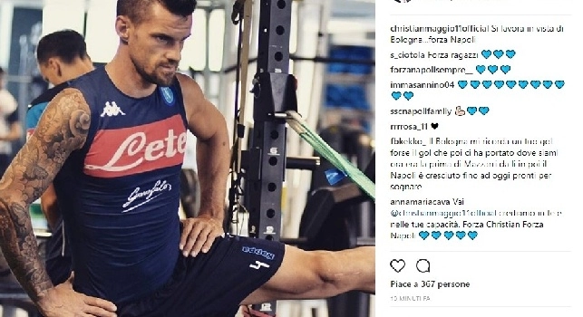 La carica di Maggio: Si lavora in vista di Bologna...Forza Napoli [FOTO]
