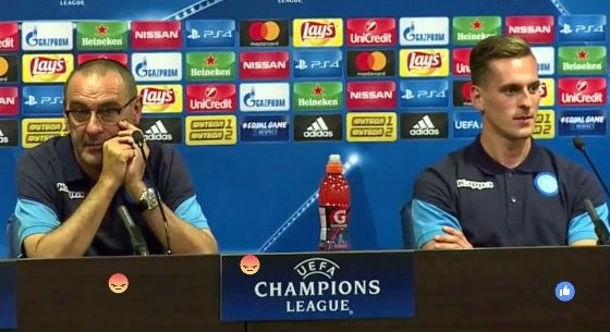 Sarri su Milik: Aspetto il suo ok per fargli giocare uno spezzone di partita. Non me l'ha ancora dato
