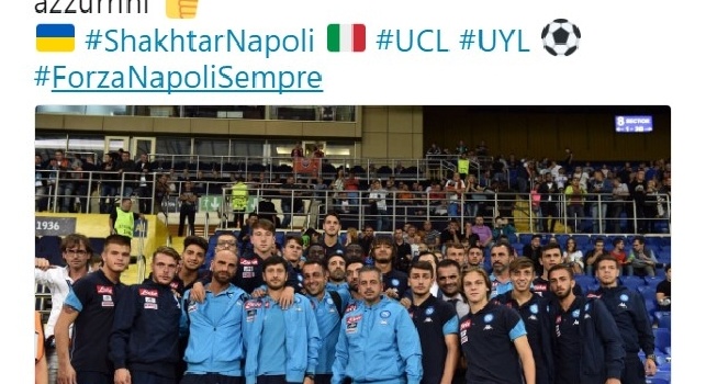 Il Napoli cade a Kharkiv, sugli spalti del Metalist Stadium anche gli azzurrini della Primavera [FOTO]