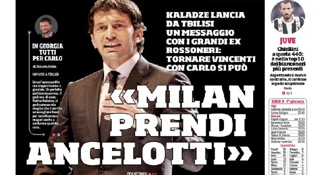 La prima pagina del Corriere dello Sport