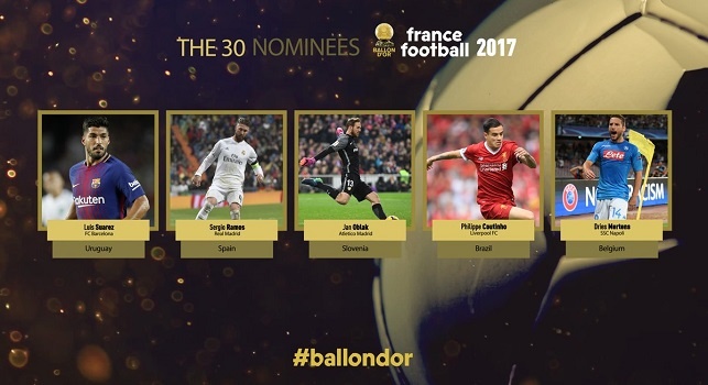 Dries Mertens candidato Pallone d'oro 2017