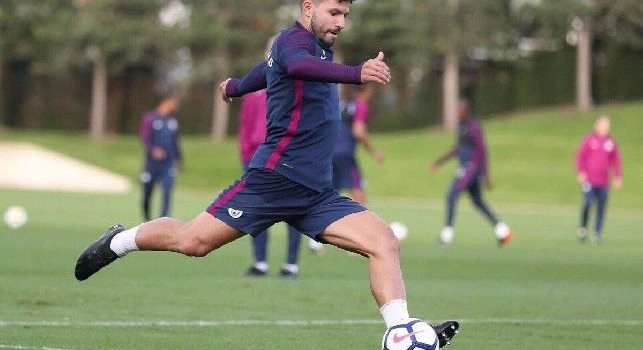 Champions League - Aguero avvisa il Napoli: Torno ad allenarmi, sono pronto! [FOTO]