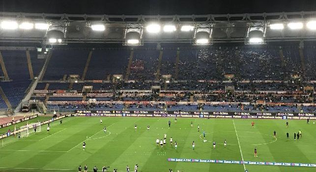Roma-Napoli, i dati sugli spettatori: meno di 40mila paganti presenti all'Olimpico