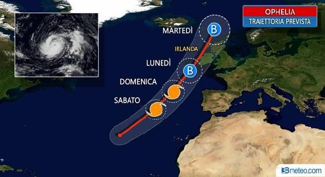 Clamoroso: l'uragano Ophelia minacca Manchester-Napoli, gara a rischio rinvio
