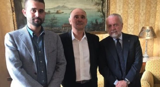 Loris Beoni nuovo allenatore Primavera Napoli con Aurelio De Laurentiis