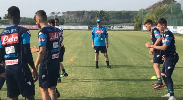 Castel Volturno, primo allenamento di Beoni da allenatore della Primavera [FOTO]