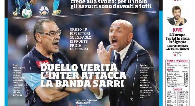 Corriere dello Sport, sondaggio in prima pagina: Scudetto al Napoli, azzurri davanti a tutti per i tifosi [FOTO]