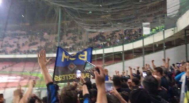 Coro tifosi Inter Vesuvio, Napoli-Inter 0-0 settore ospiti