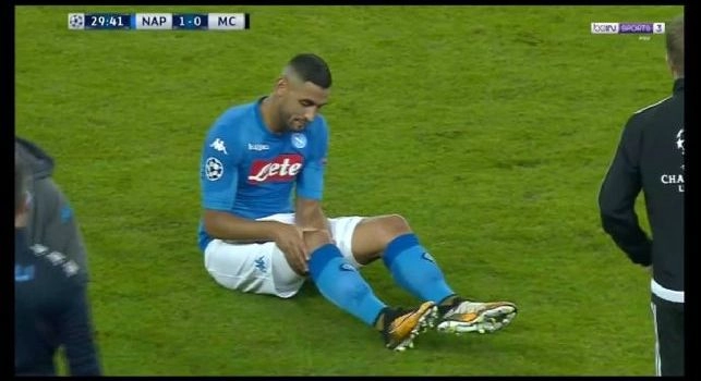 Mediaset - Napoli preoccupato per Ghoulam, era scuro in volto: c'è timore di perderlo a lungo