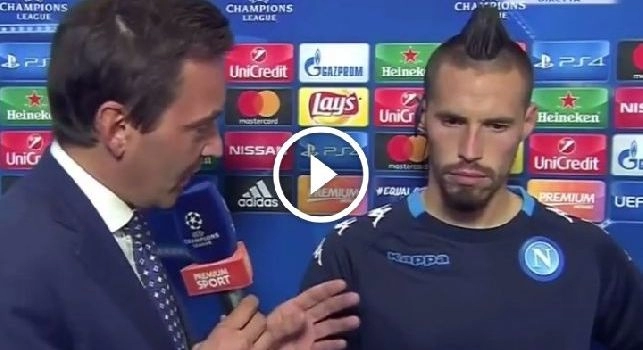 Napoli-Manchester City 2-4, intervista Marek Hamsik Mediaset