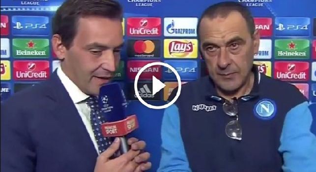 Napoli-Manchester City 2-4, intervista Maurizio Sarri Mediaset