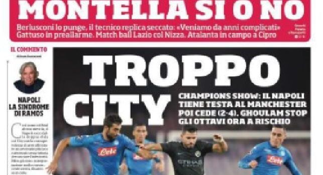 La prima pagina del Corriere dello Sport: Troppo City [FOTO]