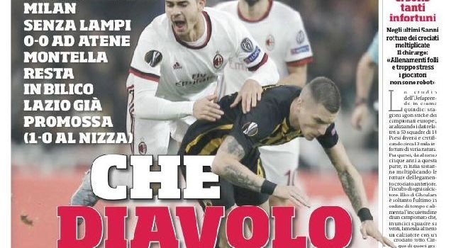 La prima pagina del Corriere dello Sport: Napoli: Vrsaljko [FOTO]