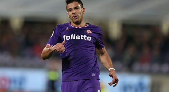 Simeone con la maglia della Fiorentina