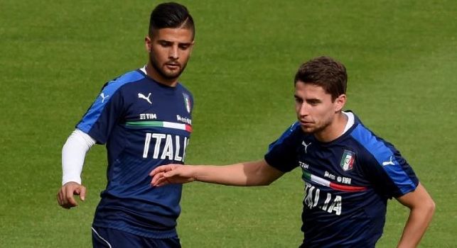 Jorginho a Coverciano con la maglia della Nazionale italiana
