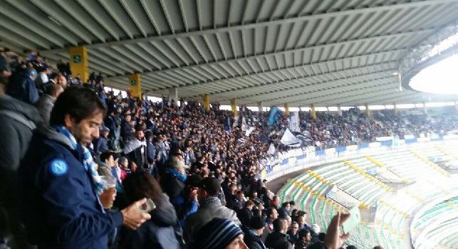 Chievo-Napoli, settore ospiti strapieno: 6mila partenopei al Bentegodi [FOTO]