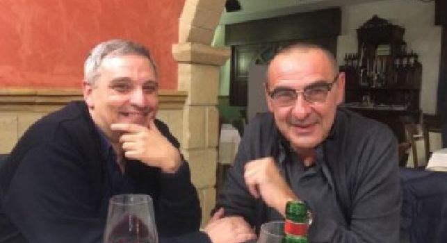 Maurizio De Giovanni a cena con Maurizio Sarri