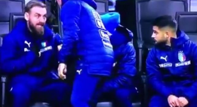 De Rossi in panchina con la Nazionale italiana