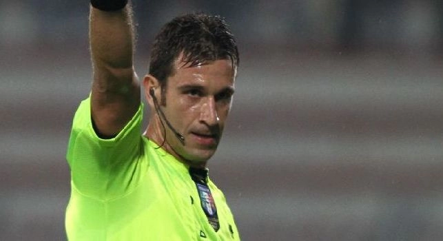 Napoli-Parma affidata all'arbitro Doveri: porta bene agli azzurri il fischietto romano