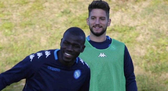 Mertens a Castel Volturno con Koulibaly