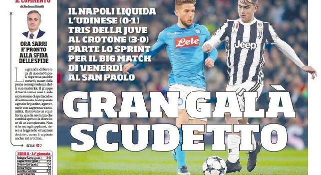 La prima pagina del Corriere dello Sport