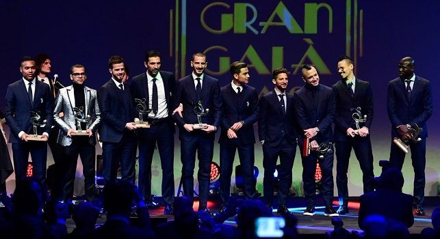 Gran Gal&agrave; del Calcio: Sarri allenatore dell'anno! Mertens, Koulibaly ed Hamsik nella top 11