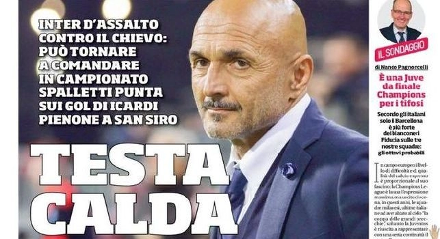 La prima pagina del Corriere dello Sport: Testa calda [FOTO]