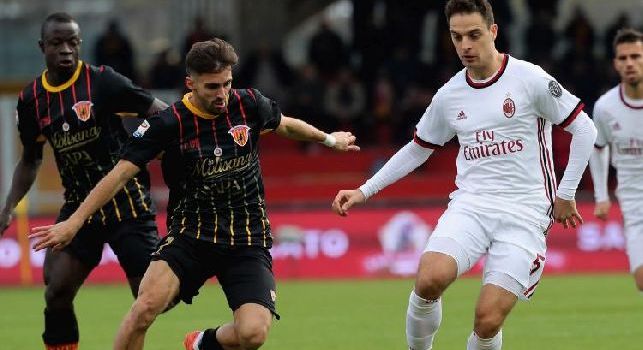 Benevento-Milan al 45', Bonaventura regala il vantaggio ai rossoneri: campani in partita