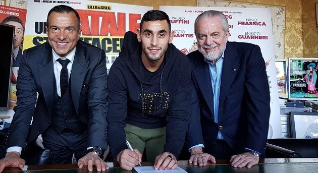 Jorge Mendes, Faouzi Ghoulam ed Aurelio De Laurentiis