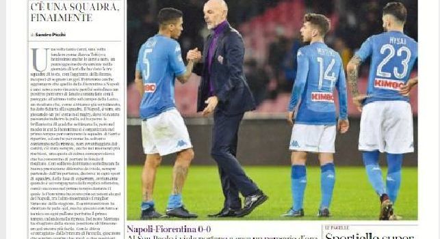 La prima pagina del Corriere Fiorentino: Pioli ingabbia Sarri [FOTO]