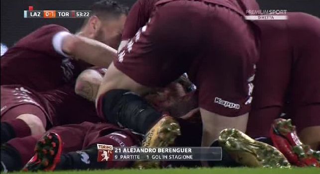 Lazio-Torino, la sblocca Berenguer: primo gol in Serie A per l'ex obiettivo del Napoli [VIDEO]
